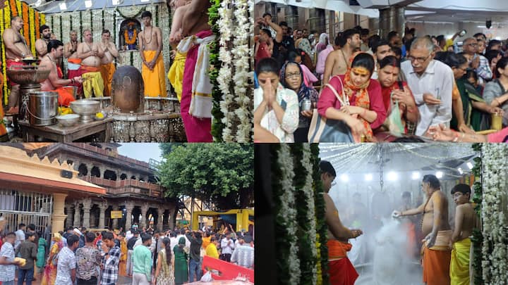 Bhagwan Mahakal Bhasma Aarti: सावन के पहले सोमवार पर भगवान महाकाल की भस्म आरती परर श्रद्धालुओं में खासा उत्साह नजर आ रहा है. भारी भीड़ को देखते हुए पुलिस प्रशासन ने सुरक्षा के कड़े इंतजाम किए हैं.