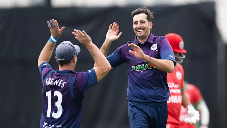 ICC CWC League 2 2023 27 Scotland Charlie Cassell Creates History Registers Best Ever ODI Figures Debut Fidel Edwards Kagiso Rabada ICC CWC League 2 2023-27: Scotland's Charlie Cassell Creates History, Registers Best Ever ODI Figures On Debut