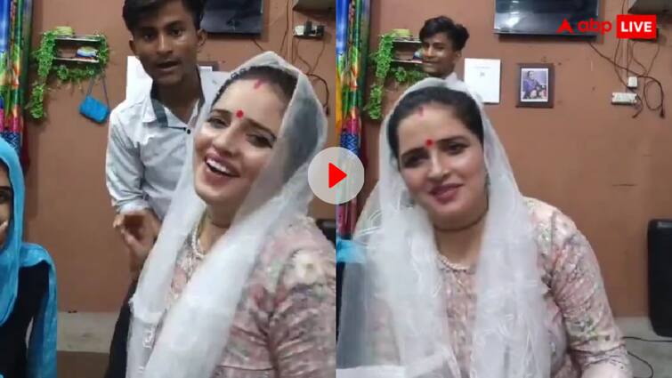 Seema Haider and Sachin viral video on social media in which they are having fun people react सीमा हैदर के साथ सचिन ने कर डाली ऐसी हरकत, सोशल मीडिया पर वायरल हो रहा वीडियो