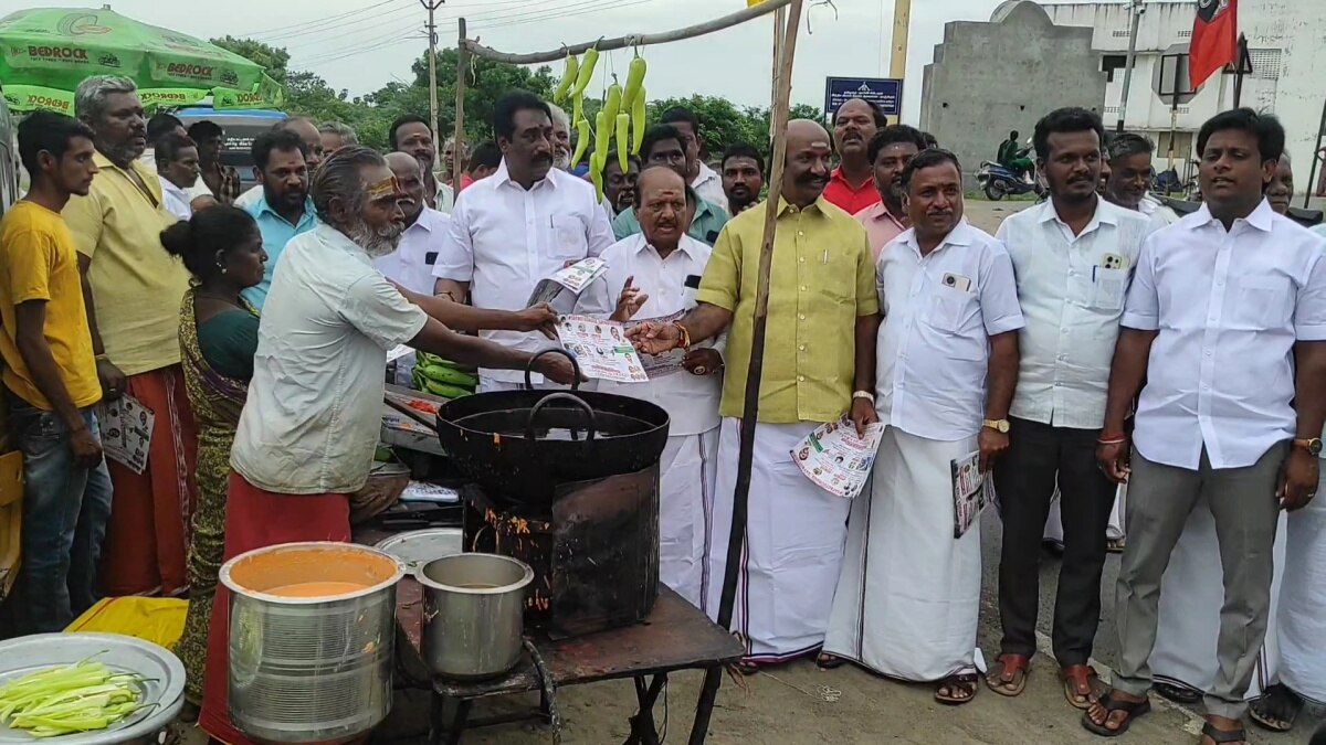 காஞ்சிபுரம் சந்தையில் திடீரென புகுந்த அதிமுகவினர்.. திகைத்த பொதுமக்கள்.. நடந்தது என்ன ?