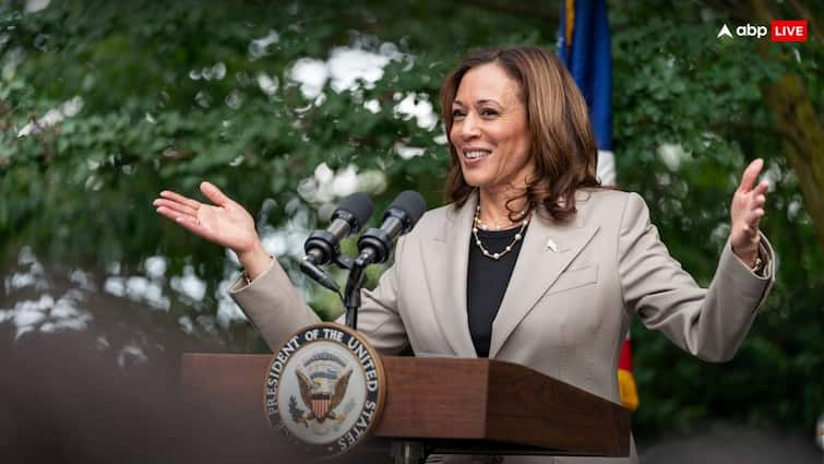 US Presidential Elections 2024 Kamala Harris Garners Enough Votes To Become Official Democratic Nominee DNC Joe Biden US Presidential Polls: Kamala Harris Says She's 'Honoured To Be Democratic Nominee' As DNC Chair Confirms Enough Votes