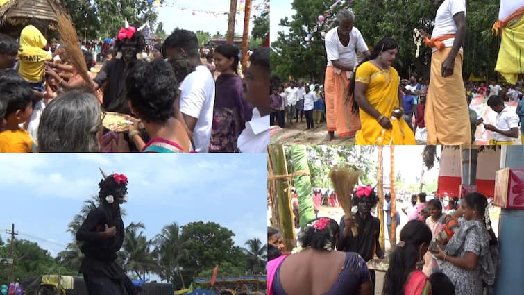 Chengalpattu mamallapuram Draupadi Amman Temple Duriyathanan paṭukaḷam held on today TNN துடைப்பத்தால் ஆசீர்வாதம்.. முறத்தால் அடித்து விரட்டிய காந்தாரி.. பல்லவர்கள் விட்டுச் சென்ற வடதமிழ்நாட்டின் அடையாளம்..!