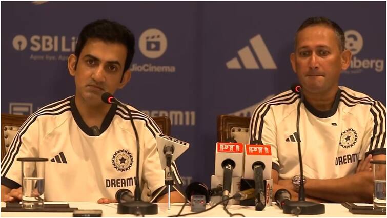 team india head coach Gautam Gambhir First press conference support staff rohit sharma and virat kohli future Suryakumar captain Gautam Gambhir PC: सपोर्ट स्टाफ में कौन-कौन? विराट-रोहित का भविष्य, सूर्यकुमार को कप्तानी? गंभीर ने प्रेस कॉन्फ्रेंस में दिए बेखौफ जवाब