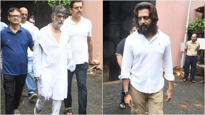 Bollywood celebs arrive to offer their final respects to Tishaa Kumar, the late daughter of Krishan Kumar, at her funeral.