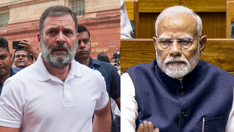 Union Budget NDA Vs INDIA Bloc PM Modi Rahul Gandhi Budget BJP Kursi Bachao Scheme Modi Counters With Empowerment Rahul Gandhi Calls Budget BJP's 'Kursi Bachao' Scheme, PM Modi Counters