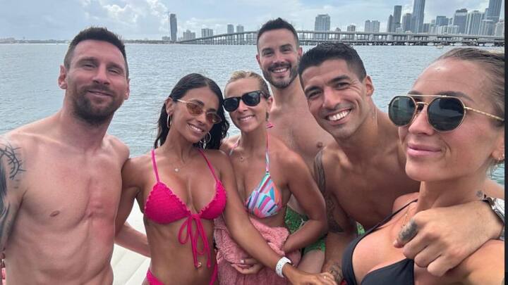 Messi is reportedly vacationing in Florida with Antonela and Inter Miami teammate Luis Suarez. Image Credits: (Instagram/ @antonelaroccuzzo)