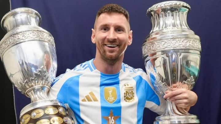 Argentina clinched their 16th Copa America title with a 1-0 victory over Colombia in the 2024. (Image Credits: Instagram/ @leomessi)