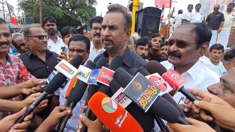 Velumani accused the dmk government of making fun of the ongoing incidents of murder கொலை சம்பவங்கள் தொடர்ந்து நடைபெறுவதை திமுக அரசு வேடிக்கை பார்க்கிறது - எஸ்.பி. வேலுமணி குற்றச்சாட்டு