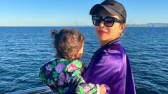 शूटिंगमधून वेळ काढून प्रियांका चोप्राने मालतीला दाखवला व्हेल, पाहा फोटो!