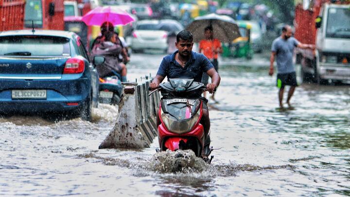 Rain lashed Delhi on Wednesday morning, bringing much-needed relief from the heat the minimum temperature was recorded at 24.8 degrees Celsius two notches below the season's normal.