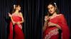 Taapsee: ఎర్ర చీర కట్టుకొని, రెడ్ రోజ్ పట్టుకుని- ఆకట్టుకుంటున్న సొట్టబుగ్గల సుందరి
