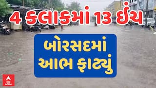Anand Rain: બોરસદમાં 4 કલાકમાં 13 ઈંચ વરસાદ, 20 જેટલી સોસાયટીમાં ઘૂંટણસમા પાણી