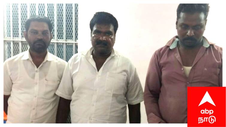 Mayiladuthurai news Panchayat Council President husband arrested who took sand without government permission - TNN நள்ளிரவில் ரோந்து சென்ற எஸ்பி - ஊராட்சி மன்ற தலைவரின் கணவர் கைது - நடந்தது என்ன?