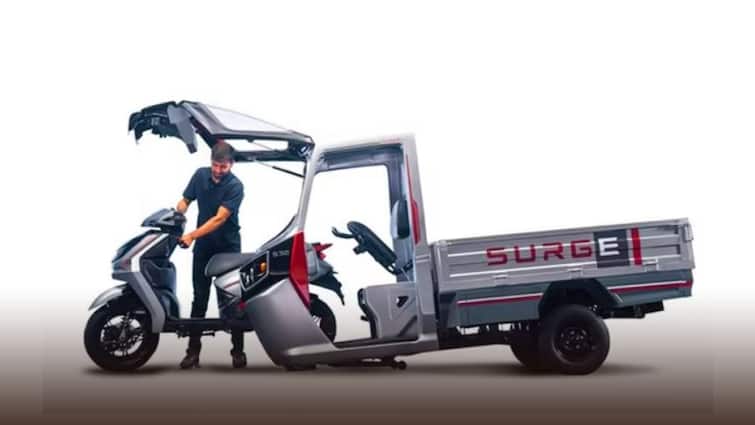 Hero Surge S32 electric scooter and Cargo vehicle combination won platinum design award Hero Surge S32: केवल तीन स्विच से इलेक्ट्रिक स्कूटर बन जाएगा कार्गो व्हीकल, हैरान कर देगा ये यूनिक डिजाइन