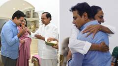 In Pics: కేసీఆర్‌తో కేటీఆర్ పుట్టిన రోజు వేడుకలు - కుమారుడ్ని హత్తుకొని శుభాకాంక్షలు