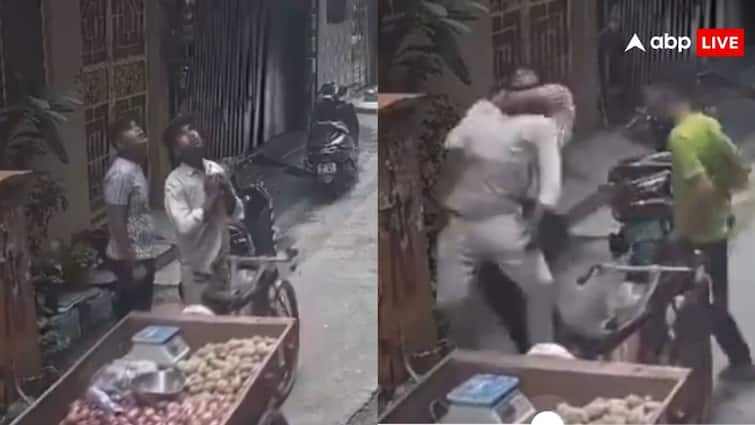 gala ghontu gang robbed a vegetable seller in bhajanpura delhi video goes viral on social media Video: दिल्ली में गला घोंटू गैंग ने दिनदहाड़े सब्जी बेचने वाले को लूटा, रोंगटे खड़े कर देने वाला है वीडियो