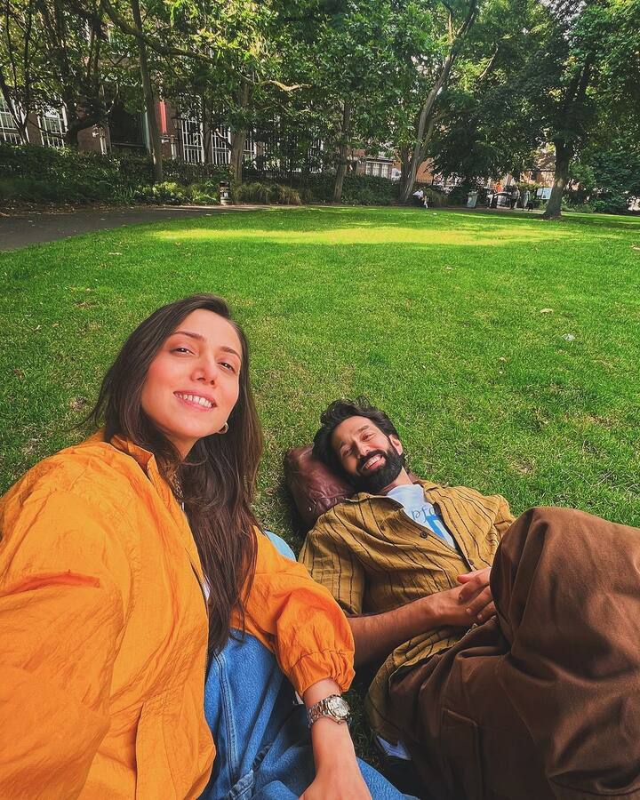 The couple has been sharing glimpses of their romantic escapade on Instagram.