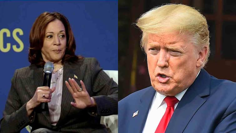 US Presidential Election Kamala Harris is unfit to rule says Donald Trump US Presidential Election: 'कमला हैरिस नहीं चला सकती हैं देश क्योंकि वह ज्यादा ही...', अमेरिकी उपराष्ट्रपति को लेकर बोले डोनाल्ड ट्रंप