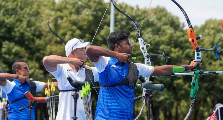 Paris Olympics 2024 India Mens Archery Team Earn Direct Entry Into Quarterfinals Dhiraj Tarundeep Rai Paris Olympics 2024: India's Men's Archery Team Earn Direct Entry Into Quarterfinals With Third-Place Finish