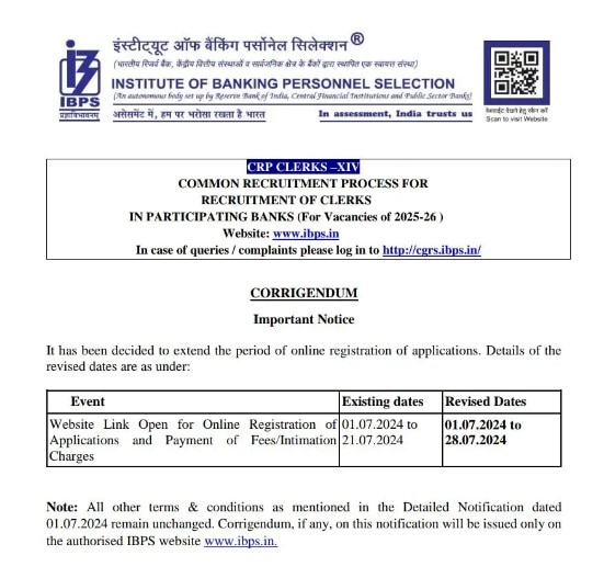 IBPS Clerk Recruitment 2024: டிகிரி தேர்ச்சி போதும்; வங்கி வேலை; 6,128 பணியிடங்கள் - விண்ணப்பிக்க கால அவகாசம் நீட்டிப்பு!