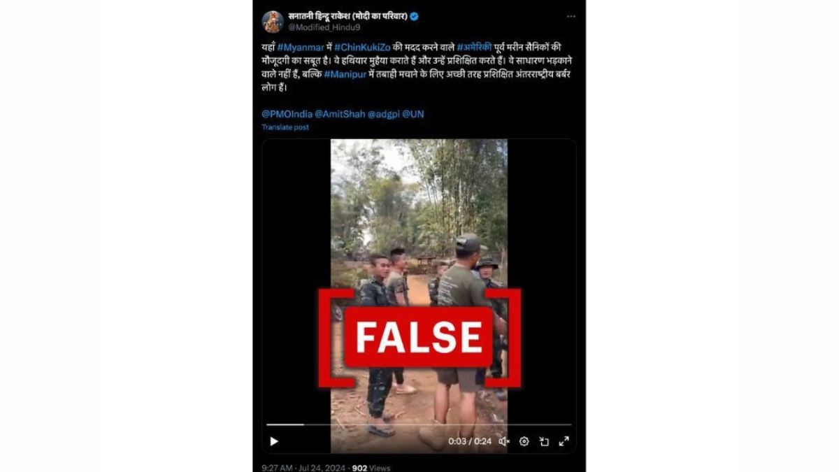 Fact Check: Video From Myanmar Falsely Linked To Ongoing Conflict In Manipur