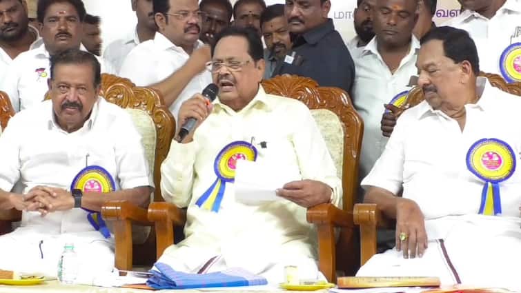 Minister Duraimurugan What kind of caste party is BJP running in Katpadi - TNN பாஜக என்ன சாதி கட்சியா நடத்துகிறது ? - காட்பாடியில் அமைச்சர் துரைமுருகன் ஆவேசம்