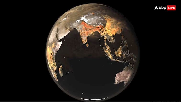 carbon dioxide level reaches on Record level increase Clouds hovering in the atmosphere above Earth NASA released video डराता है NASA के ये वीडियो! भारत के साथ पूरी दुनिया पर मंडरा रहे कार्बन डाईऑक्साइड के बादल, दर्ज हुई रिकॉर्ड बढ़ोतरी