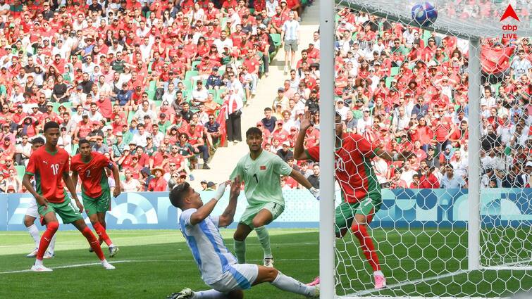 Paris Olympics 2024 Argentina complain to FIFA over Morocco chaos after seeing last minute equaliser ruled out by VAR Paris Olympics 2024: মরক্কোর বিরুদ্ধে ২ ঘণ্টা পরে গোল বাতিল! ফিফায় নালিশ করল আর্জেন্তিনা