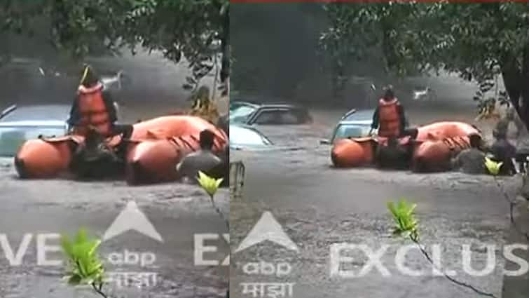 rescue operation started in Nimbajnagar sinhagad area in pune pune Rain weather Update pune Pune Rain: एबीपी दाखवलेल्या बातमीनंतर निंबजनगरमध्ये प्रशासनाकडून बचावकार्य सुरू, अनेक नागरिक अडकले