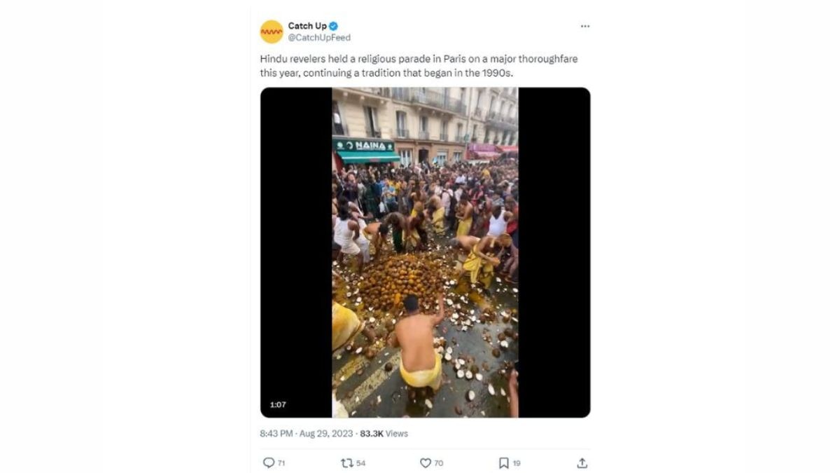 Fact Check: Old Visuals Of Ganesh Festival Celebrations In Paris Falsely Linked To 2024 Olympics