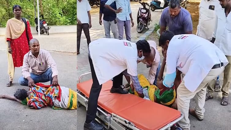 Villupuram collector Tragedy of an old woman fainting while coming to buy a medical insurance card - TNN நேரில் வந்தா தான் காப்பீடு.. மயங்கி விழுந்த மூதாட்டி - விழுப்புரம் ஆட்சியர் அலுவலகத்தில் சோகம்