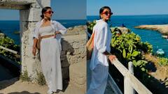 Pooja Hegde Photos : இத்தாலியை சுற்றி வரும் பீஸ்ட் நடிகை பூஜா!