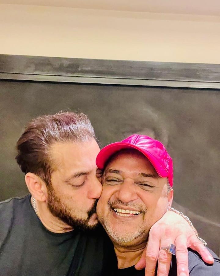 In the video, Salman kissed music director Sajid Khan’s cheek and also took a photo.