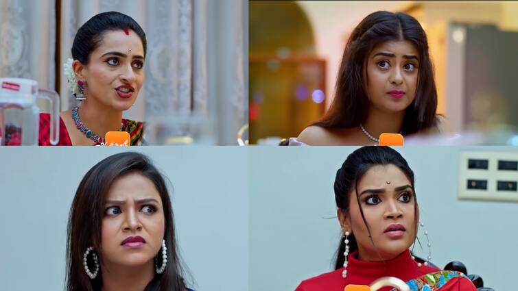 Chiranjeevi Lakshmi Sowbhagyavathi serial today july 26th episode written update in telugu Chiranjeevi Lakshmi Sowbhagyavathi Today: చిరంజీవి లక్ష్మీ సౌభాగ్యవతి సీరియల్:  లక్కీ, జున్ను ప్లాన్‌కి లక్ష్మీ అరవిందకు దొరికిపోయిందా.. వీడియో మేటర్‌లో మనీషాకు పెద్ద షాక్!