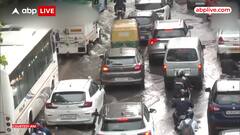 Rain Lashes Parts Of Delhi, Downpour Leads To Traffic Congestion And Slow Vehicular Movement