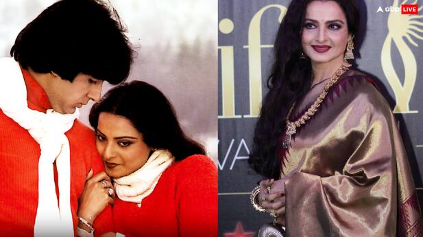 Amitabh Bachchan slapped Rekha reason was a irani dancer know incident जब अमिताभ बच्चन ने एक के बाद एक रेखा को जड़ दिए कई थप्पड़, वजह बनी थी ईरान की खूबसूरत डांसर