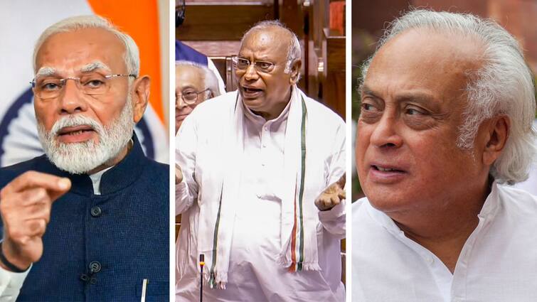 Kargil Vijay Diwas Congress Slams PM Narendra Modi Agnipath Scheme Remarks Mallikarjun Kharge Jairam Ramesh Congress Accuses PM Modi Of 'Petty Politics' On Kargil Vijay Diwas, Calls Remarks On Agnipath Scheme 'Blatant Lie'