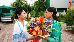 Bengal CM Mamata Banerjee Meets Wife Sunita Kejriwal, Expresses Solidarity With AAP Chief — IN PICS