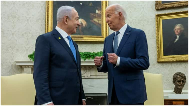 US President Joe Biden Tells Israel PM Benjamin Netanyahu Finalize Gaza Deal KAmala Harris hostage release US Prez Biden Tells Israel's Netanyahu To 'Finalize' Gaza Deal, VP Harris Says 'Will Not Be Silent' War