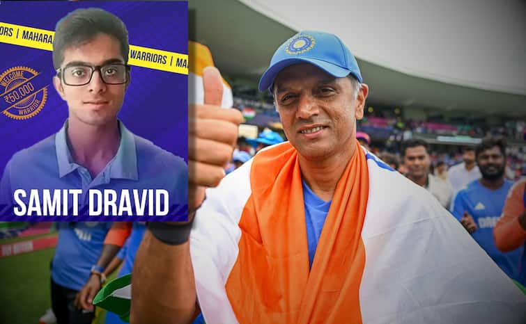 Rahul Dravid son earns maiden Maharaja Trophy KSCA T20 contract Mysore Warriors Welcome Samit Dravid Rahul Dravid Son: राहुल द्रविड़ के बेटे समित को मैसूर वारियर्स से मिला कॉन्ट्रैक्ट, जानें कितनी मिली रकम