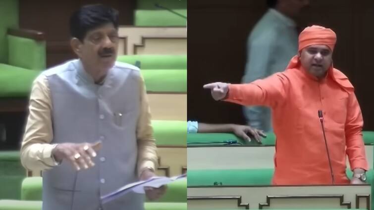 congress MLA Sharwan Kumar attacks Baba in rajasthan assembly Mahant Balaknath reply कांग्रेस विधायक बोले- 'बाबाओं ने देश का...', भड़के BJP नेता बालकनाथ ने कहा- 'घर से बाहर नहीं निकलने दूंगा'