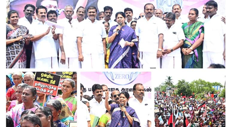 Kanimozhi MP says Lets remove BJP government from office soon - TNN மத்திய பாஜக அரசை விரைவில் பதவியிலிருந்து இறக்கி காட்டுவோம் - தூத்துக்குடியில் கனிமொழி எம்பி ஆவேசம்