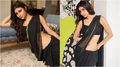 Mouni Roy: నల్లచీరలో వయ్యారాలు పోతున్న మౌనీ రాయ్‌ - నడుము చూపిస్తూ కుర్రకారు మతిపోగోడుతున్న 'కేజీయఫ్‌' భామ
