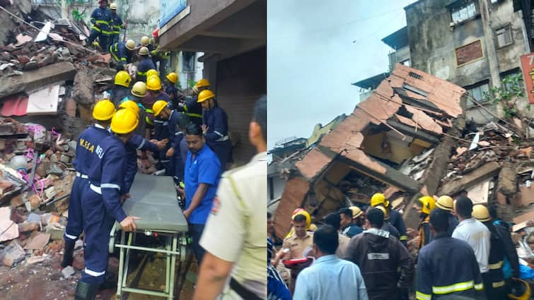 Maharashtra: 3-storey Navi Mumbai building collapses Shahbaz village many feared trapped rescue ops on Maharashtra: 3-Storey Building Collapses In Navi Mumbai; 1 Killed, Over 40 Rescued