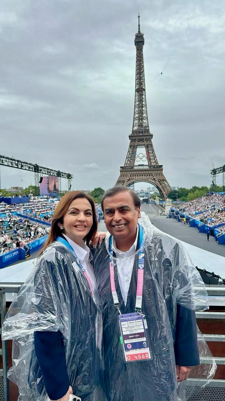 Paris Olympics 2024: Mukesh And Nita Ambani Attend Opening Ceremony. Check Viral Pic