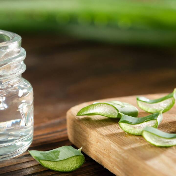 ਐਲੋਵੇਰਾ ਚਮੜੀ ਲਈ ਬਹੁਤ ਫਾਇਦੇਮੰਦ ਮੰਨਿਆ ਜਾਂਦਾ ਹੈ। ਇਸ ਵਿਚ ਐਂਟੀ-ਬੈਕਟੀਰੀਅਲ ਅਤੇ ਐਂਟੀਫੰਗਲ ਗੁਣ ਹੁੰਦੇ ਹਨ, ਜੋ ਕਿ ਮੁਹਾਸੇ ਅਤੇ ਧੱਫੜ ਵਰਗੀਆਂ ਸਮੱਸਿਆਵਾਂ ਤੋਂ ਛੁਟਕਾਰਾ ਪਾਉਣ ਵਿਚ ਮਦਦ ਕਰਦੇ ਹਨ। ਐਲੋਵੇਰਾ ਜੈੱਲ 'ਚ ਐਂਟੀਆਕਸੀਡੈਂਟ ਵੀ ਹੁੰਦੇ ਹਨ, ਜੋ ਚਿਹਰੇ 'ਤੇ ਝੁਰੜੀਆਂ ਅਤੇ ਰੇਖਾਵਾਂ ਨੂੰ ਠੀਕ ਕਰਦੇ ਹਨ। ਐਲੋਵੇਰਾ ਚਿਹਰੇ ਦੀ ਸੋਜ ਨੂੰ ਵੀ ਘੱਟ ਕਰਦਾ ਹੈ।