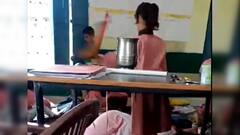 UP Principal Caught Sleeping In Classroom While Students Fan Her, Video Goes Viral — WATCH