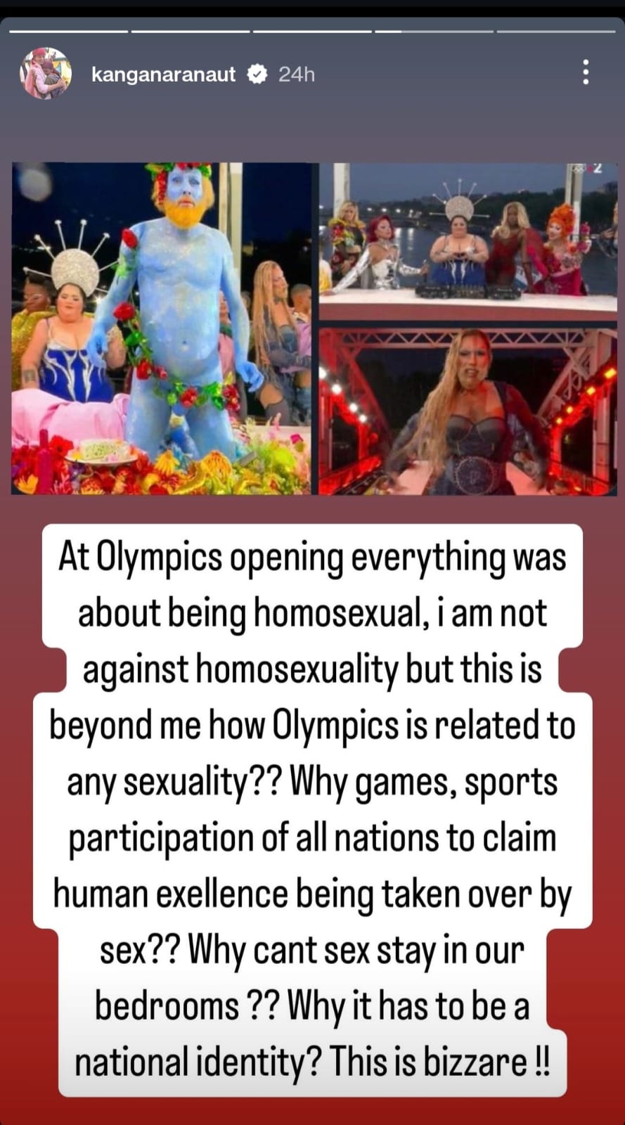 Paris Olympics 2024: Kangana Ranaut Calls Out Last Supper Rendition, Says 'Leftists Totally Hijacked...