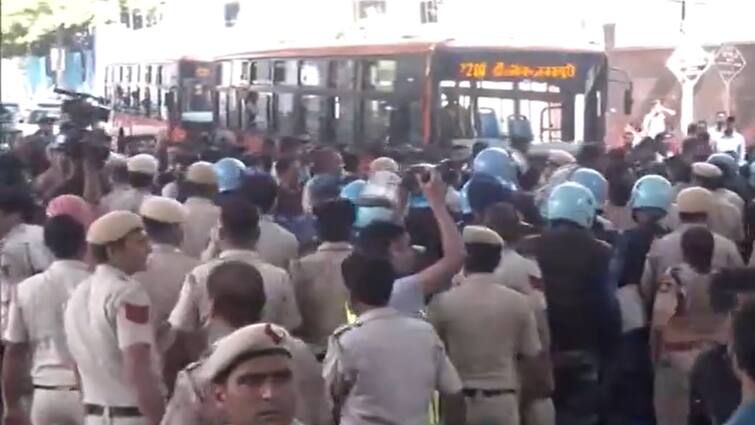 Delhi: College students Detained, Heavy Drive Deployed At Karol Bagh Metro Station Amid Protest