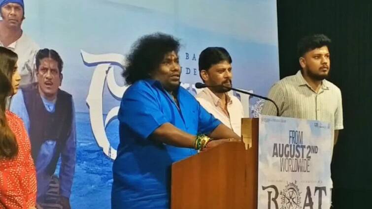 Actor yogi babu reply to reporter in boat press meet video goes viral Yogi Babu : 